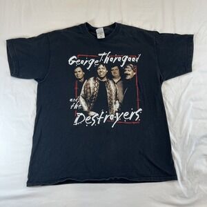 George Thorogood‎ & And The Destroyers Official 2001 Tour Concert T-Shirt XL Vtg
